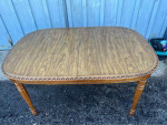 Mid Century Oak Dining Table by Bassett Furniture