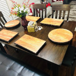Dining room ext table ,bench,8 chairs