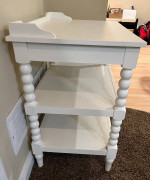White Bedside Table