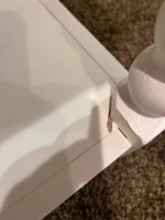 White Bedside Table