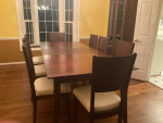 Dining room table and 8 chairs