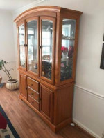 Dining Table & 6 Chairs Wood; China Cabinet; Love Seat; Stools,DELIVER