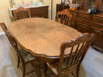 Dining room table and chairs