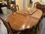Dining room table and chairs