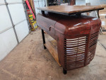 Farmall tractor hood table