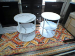 Brand New Round Side Table Set of 2 with Adjustable Glides