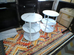 Brand New Round Side Table Set of 2 with Adjustable Glides
