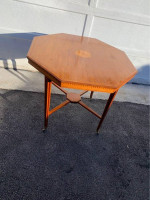 George III Style Inlaid Satinwood Octagonal Occasional Table