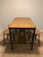 Dining Room / Bar Table and 4 Stools