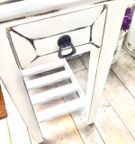 Shabby Chic White Vertical Accent Table