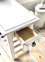 Shabby Chic White Vertical Accent Table