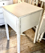 Shabby Chic White Accent Table w/Storage