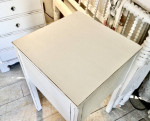 Shabby Chic White Accent Table w/Storage