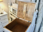 Shabby Chic White Accent Table w/Storage