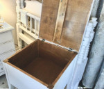 Shabby Chic White Accent Table w/Storage