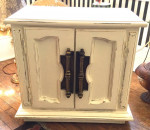 Shabby Chic Off White Side Table