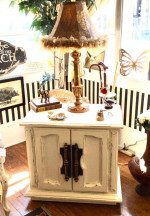 Shabby Chic Off White Side Table