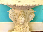 Shabby Chic Off White Half Moon Console Table