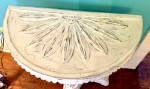 Shabby Chic Off White Half Moon Console Table