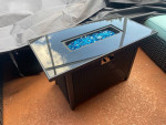 Patio fire pit table