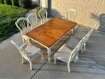 Large Dining Table w 8 Chairs & 2 Leaves | Delivery Available