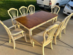 Large Dining Table w 8 Chairs & 2 Leaves | Delivery Available