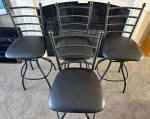4 extra high bar stools with bar table