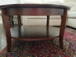 Furniture Cocktail Table And End Table Solid Wood Dual Level Pier One
