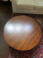 Furniture Cocktail Table And End Table Solid Wood Dual Level Pier One