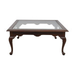ETHAN ALLEN CHERRY SQUARE COFFEE TABLE