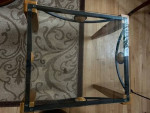 Side-End Table Wood & Glass