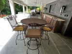 FRONTGATE - FRONTGATE BAR TABLE & SWIVEL STOOLS