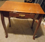 wood console vanity side table