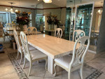 Marble dining room, table and bar
