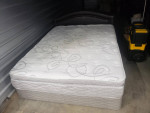 Queen bed set and night table for sale