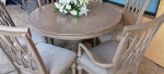 Haverty Dining Table With 6 Chairs With Expansion Leaf Delivery Availa