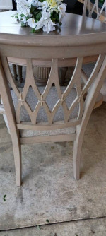 Haverty Dining Table With 6 Chairs With Expansion Leaf Delivery Availa