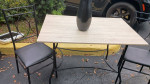 Dining Table With Two Chairs 46 By 30 By 30