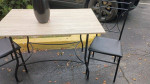 Dining Table With Two Chairs 46 By 30 By 30