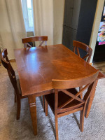 Dining room table + chairs