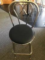 Pub Table and Chrome Swivel Bar Stool