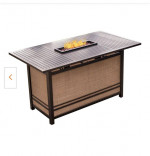 Bar Height Firepit Table Outdoor Patio Table with Fire Pit 6 pers NEW