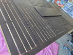 Bar Height Firepit Table Outdoor Patio Table with Fire Pit 6 pers NEW