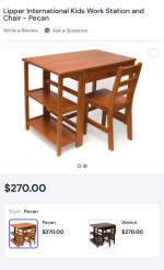 KIDS TABLE AND CHAIR