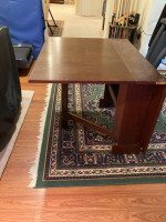 Space saver double drop leaf table
