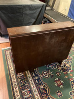 Space saver double drop leaf table