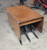 Duncan Phyfe Dropleaf Clawfoot Dining Table