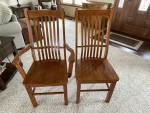 Extra Large Dining Table & Chairs- Solid Oak