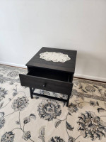 Brand New Beautiful Distressed Whiskey Pine End Table w/Drawer