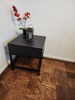 Brand New Beautiful Distressed Whiskey Pine End Table w/Drawer